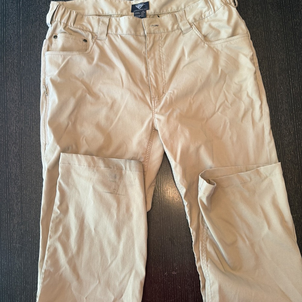 Condor Mens Tactical Pants Beige Solid Nylon Spandex 36x32 Regular
